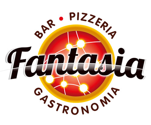 pizzeria fantasia, logo by vimercati grafica